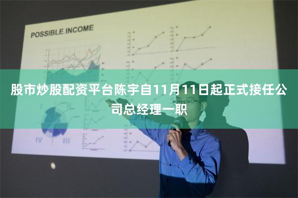 股市炒股配资平台陈宇自11月11日起正式接任公司总经理一职